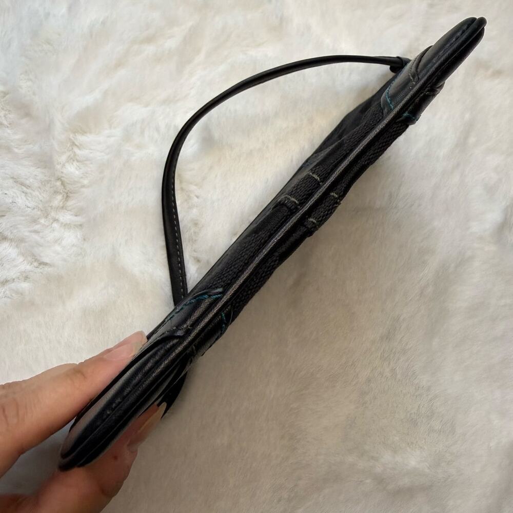 y2k Coach Vintage Leatherware Black Soho Wristlet - Picture 3 of 6